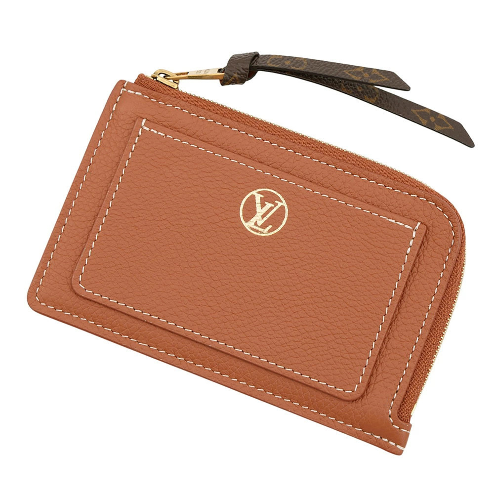 Louis Vuitton Wallet Monogram Calf Leather Porte Cartes Low Quie Wallet